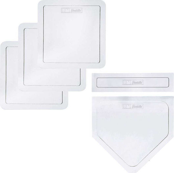 Franklin MLB 5pc Throw Down Rubber Base Set - White   