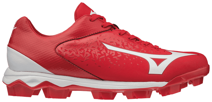 Mizuno Select Nine Low Molded Cleats - Red White - HIT a Double - 2