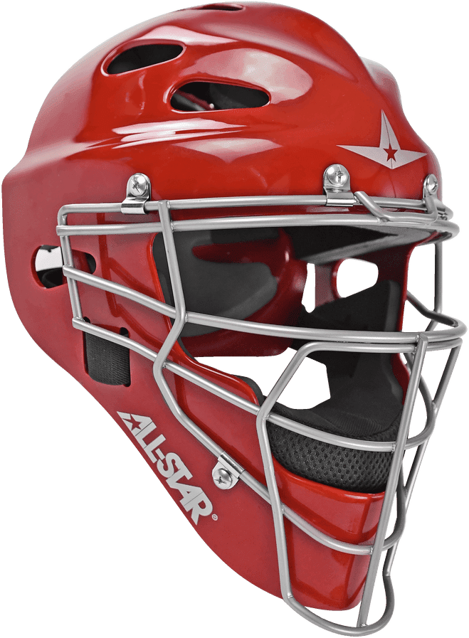 All-Star Top Star Series NOCSAE Catcher's Set (Ages 7-9) - Scarlet