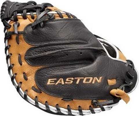 Easton Future Elite 32.00" Youth Baseball Catcher's Mitt FE2325 - Black Carmel - HIT a Double - 4