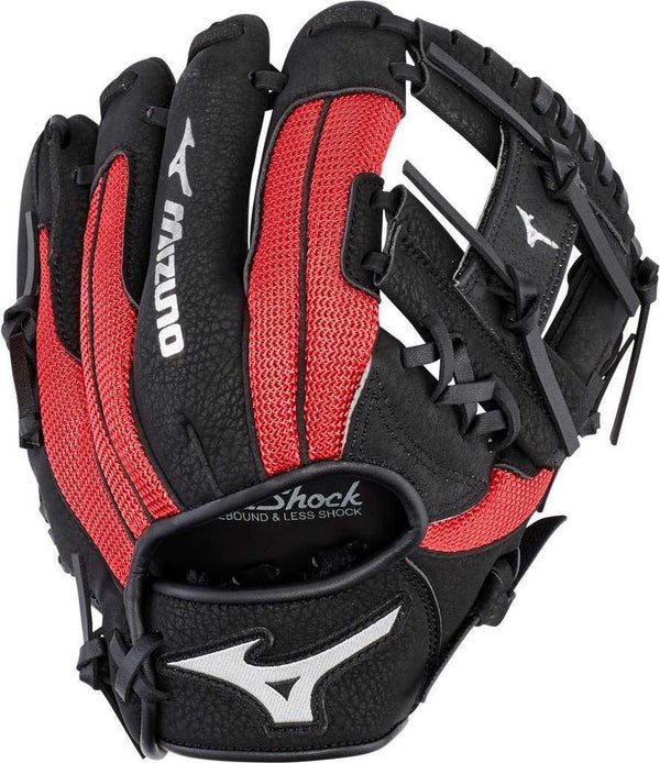 Mizuno Prospect Series Powerclose Utility Glove 10.00" - Black Red - HIT a Double