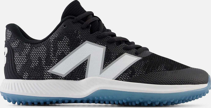 New Balance 4040v7 Fresh Foam Turf Baseball Shoe - Black White - HIT a Double