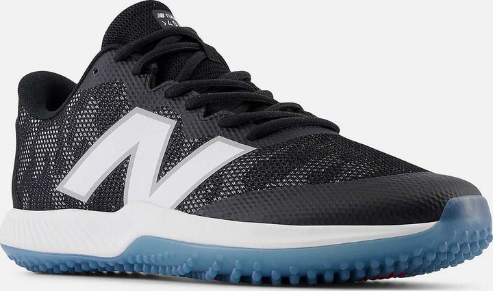 New Balance 4040v7 Fresh Foam Turf Baseball Shoe - Black White - HIT a Double