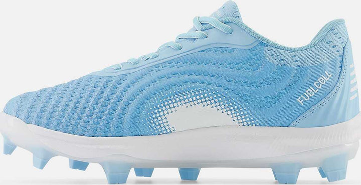 New Balance FuelCell PL4040v7 Low Molded Cleat - Team Sky Blue - HIT a Double