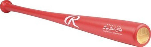 Rawlings Big Stick Elite 151 Maple/Bamboo Composite Wood Baseball Bat - Red - HIT a Double - 1