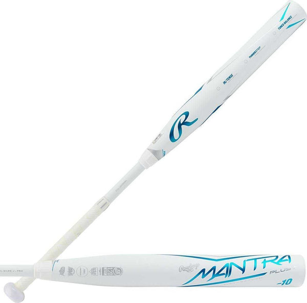 Rawlings 2023 Mantra Plus Fastpitch Bat -10 RFP3MP10 - White - HIT a Double - 1