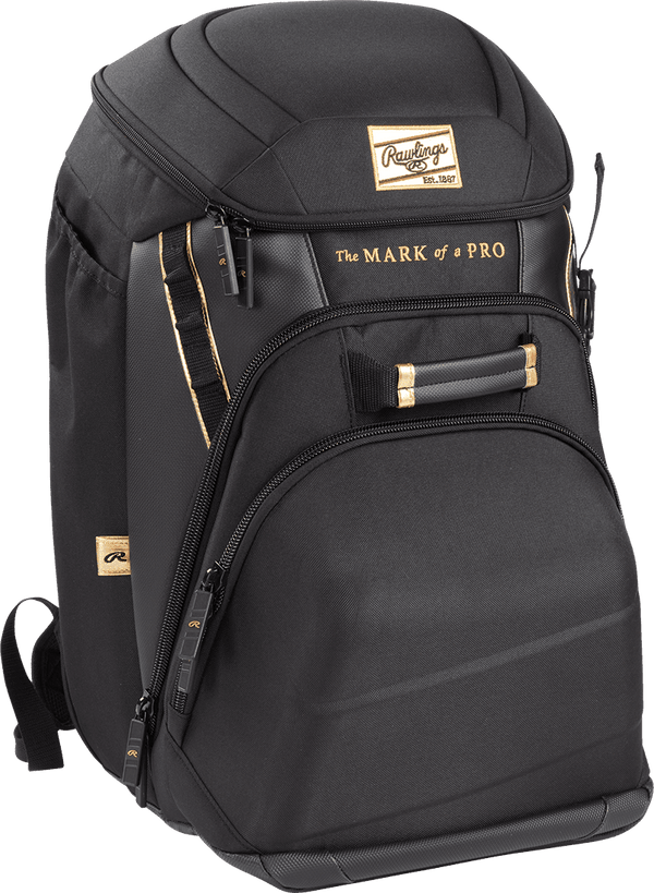 Rawlings Gold Collection Backpack - Graphite - HIT a Double - 1