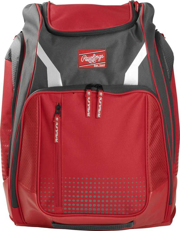 Rawlings Legion Backpack - Scarlet - HIT a Double - 1