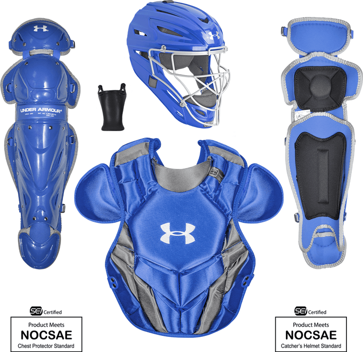 Under Armour Pro 4 Senior Catcher's Gear Box Set UACKCC4-SRP - Royal - HIT a Double - 1