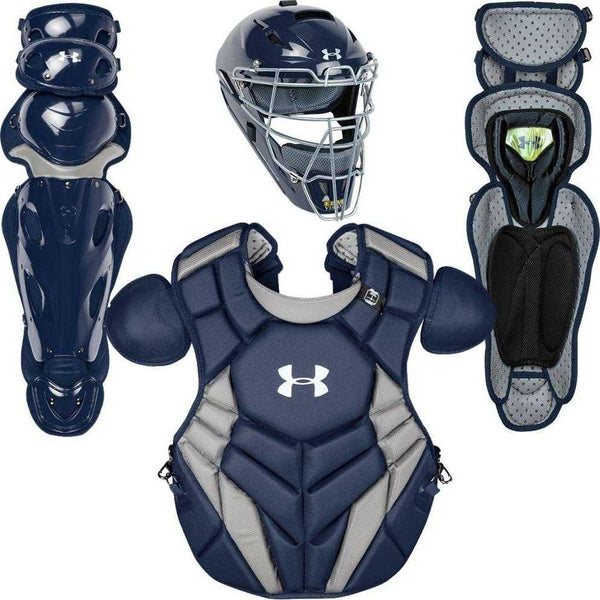 Under Armour Pro 4 Senior Catcher's Gear Box Set UACKCC4-SRP - Navy - HIT a Double - 1