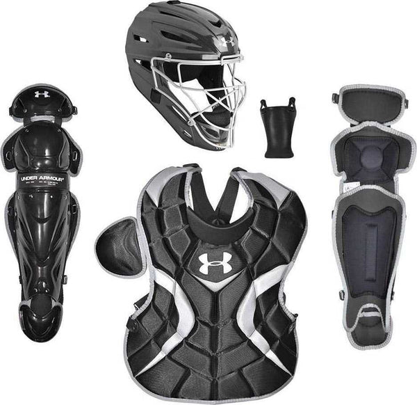 Under Armour Victory Series Catcher's Gear Box Set UACKCC4-JRVS - Black - HIT a Double - 1